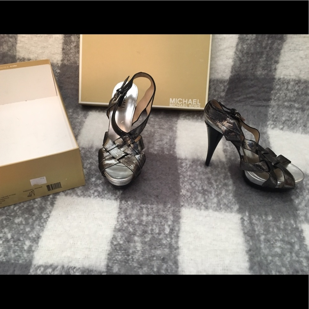 MICHAEL Michael Kors Niki Cross Strap Heels